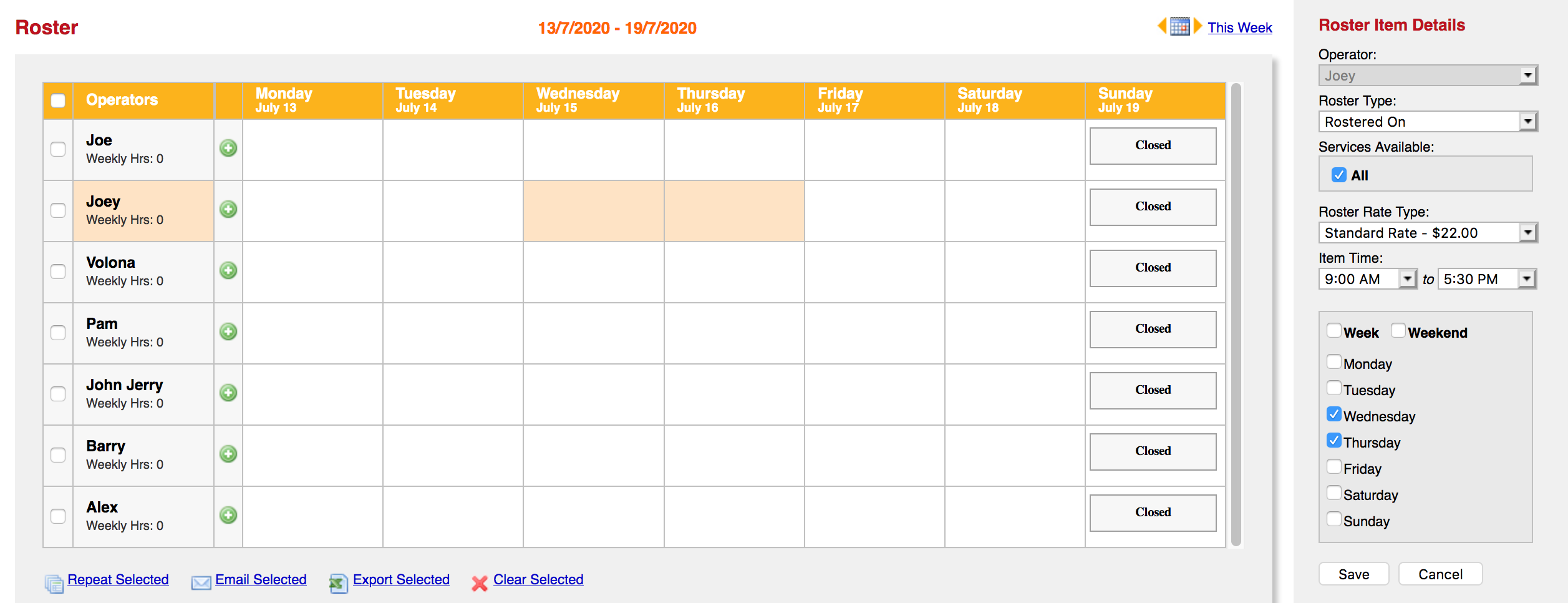 Advanced Rostering (Part 1)—Roster Types & Operator Hours – Simple Salon