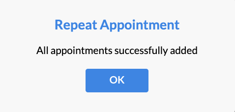 Repeat confirmation message