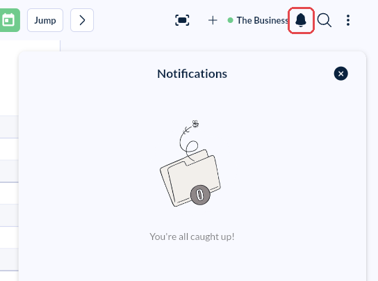The Appointments page with the bell icon highlighted and the Notifications panel open